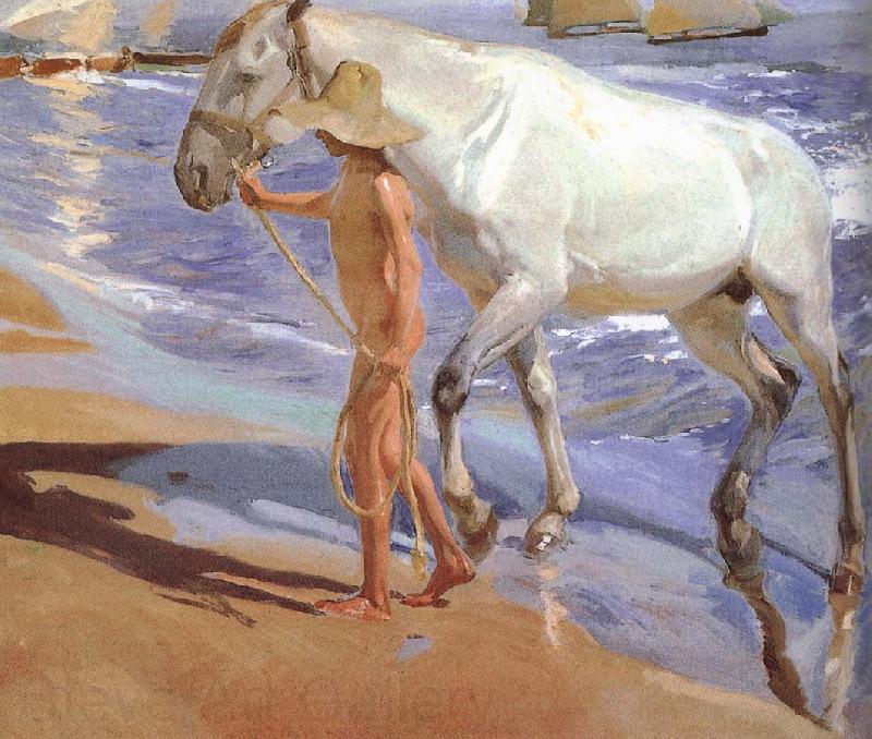 Joaquin Sorolla Horse bath